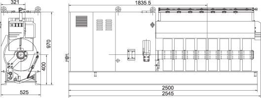 Automatic doffing winder machine for POY/BCF/POY yarn spinning machine