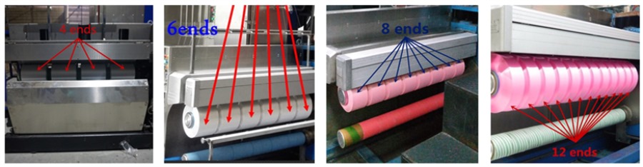 Polypropylene webbing yarn spinning machine