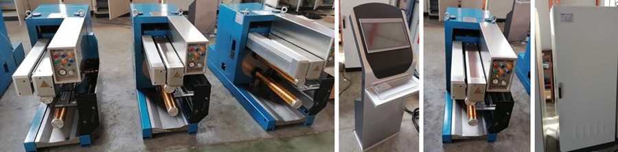Warmly celebrate delivered 3 multifilament yarn winders with operating platform to Spain !