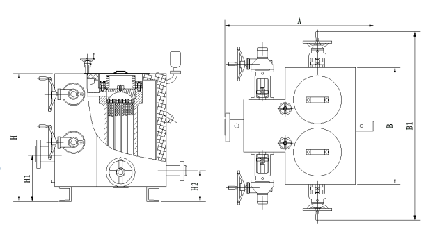 Vertical dual cylinder continuous switching melt filter