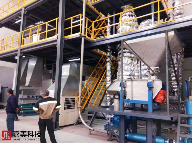 textile pp polyester poy spinning production line machine manufacturer