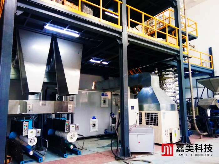 textile pp polyester poy spinning production line machine manufacturer