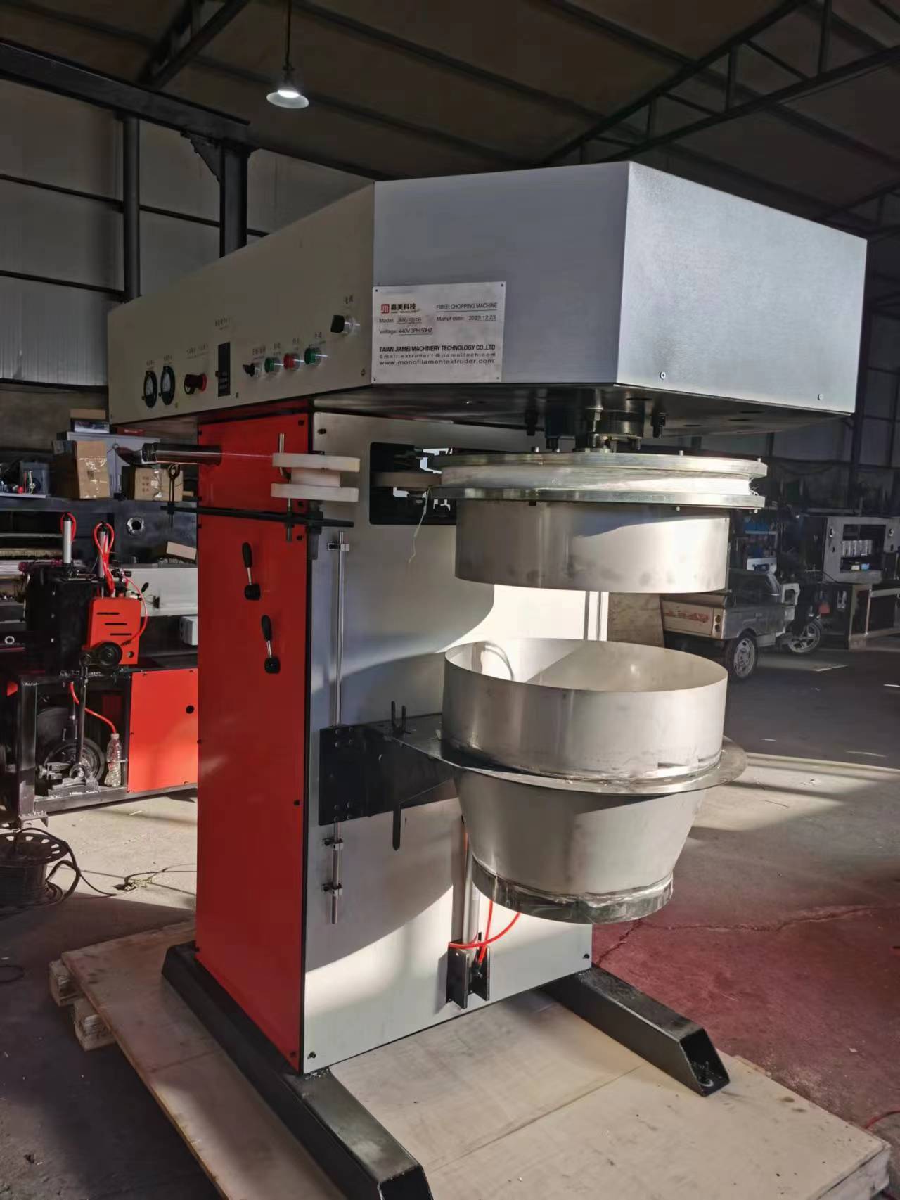 Concrete pp fiber chopping machine