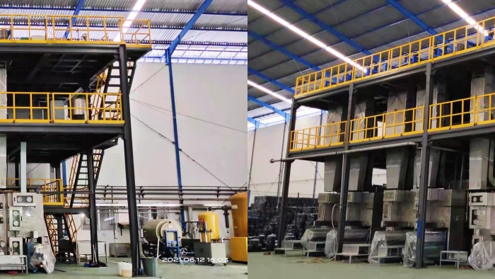 JM2121 fdy fdy polypropylene multifilament making machine with 12ends X 2pos