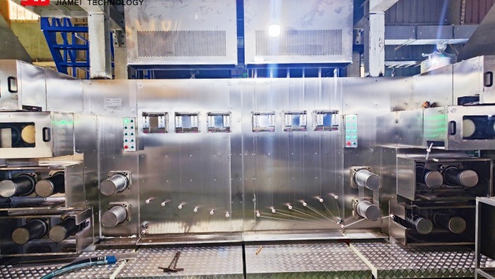 JM2121 fdy fdy polypropylene multifilament making machine with 12ends X 2pos