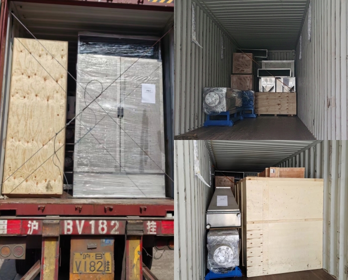 Spinning machine completed and ready to be shipped to Argentina