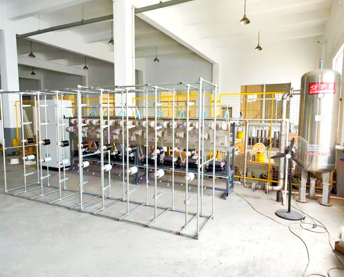 polyamide polyester polypropylene air jet texturing yarn machine