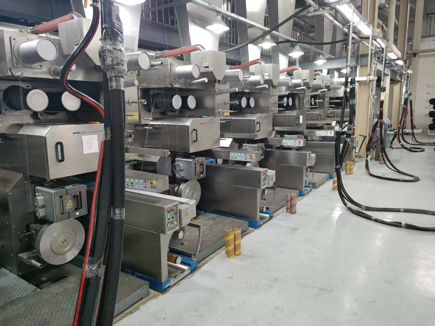 Tricolor BCF Carpet Yarn Spinning Line for PP/PET/PA6