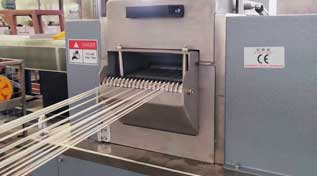 Customer customized on-line cutting machine testing