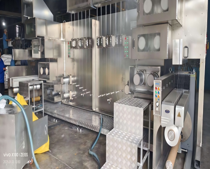 Fdy yarn spinning machine installed and testing