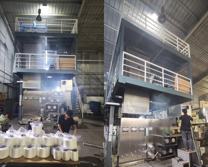 Visit to the customer's polypropylene yarn factory