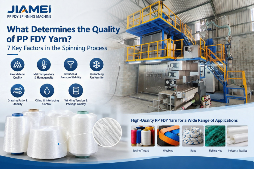 What Determines the Quality of PP FDY Yarn? 7 Key Factors in the Spinning Process
